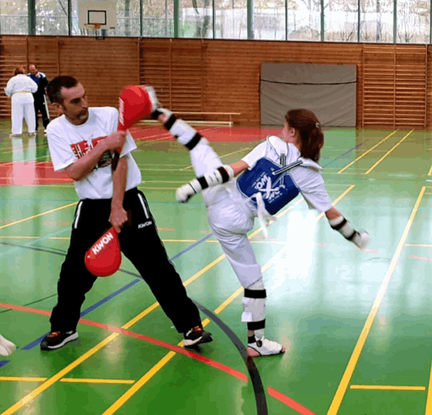 Cheftrainer Sebo Polat beim Taekwondo