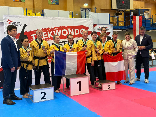 Elite Taekwondo bei einem internationalen Turnier